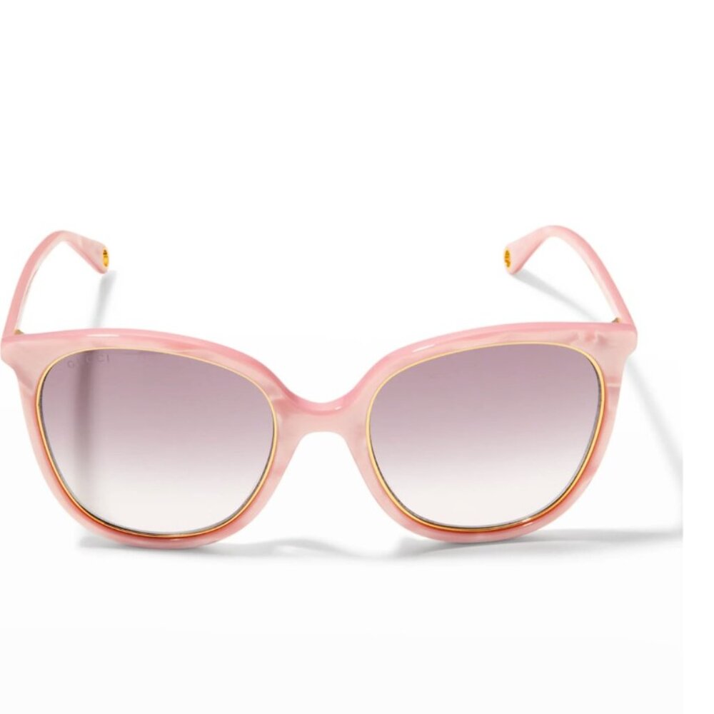 Brand New Gucci Pink Gold Marble Sunglasses